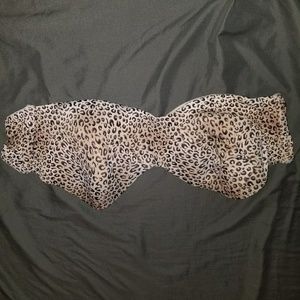 38 dd cheetah print strapless bra